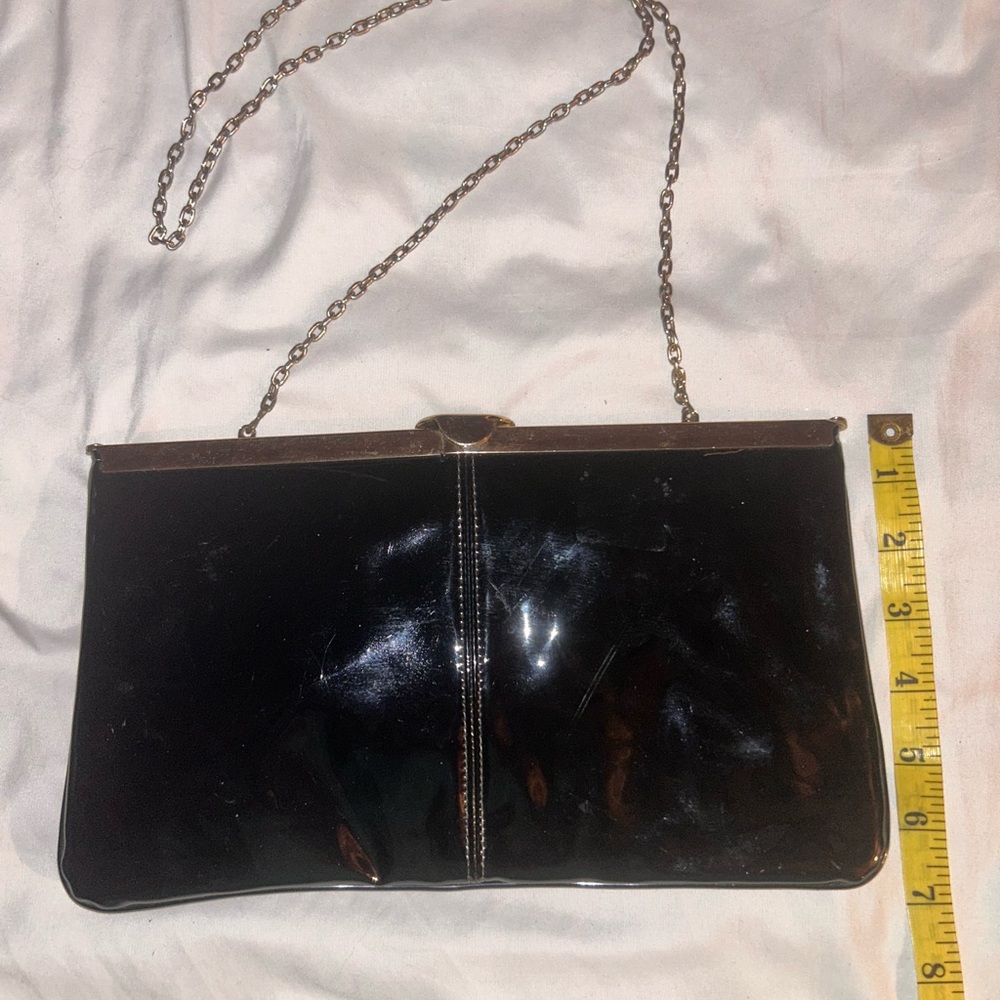 Elegant Black Chain Clutch